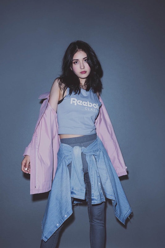 K-Pop Star Somi in Reebok Classic Campaign Club C 85 Sneaker Silhouette