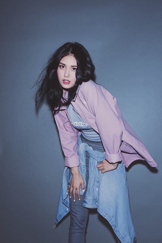 K-Pop Star Somi in Reebok Classic Campaign Club C 85 Sneaker Silhouette