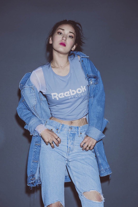 K-Pop Star Somi in Reebok Classic Campaign Club C 85 Sneaker Silhouette