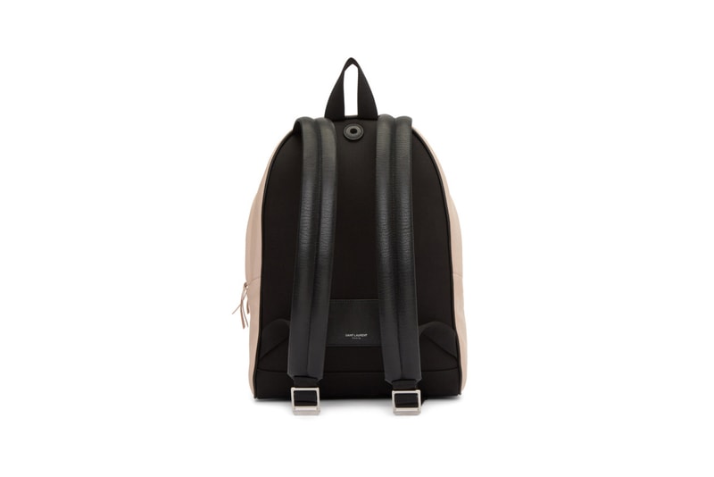 Saint Laurent Mini Leather City Backpack Marble Pink