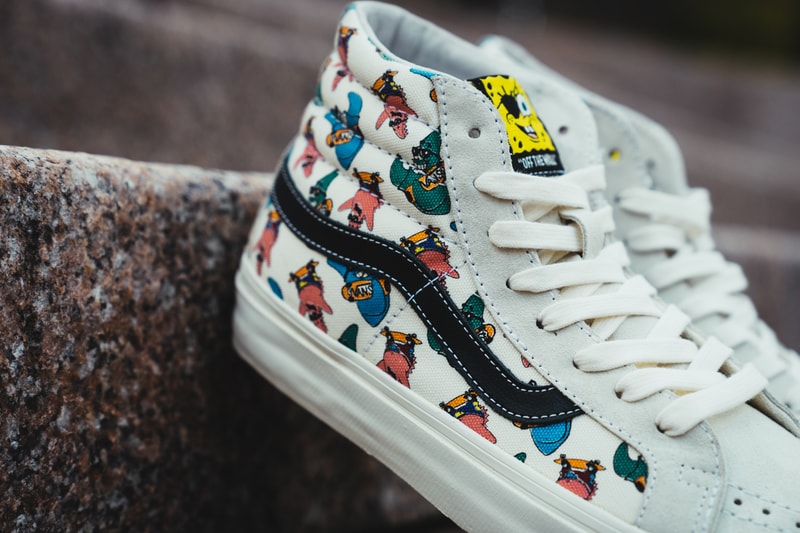 Vans Spongebob Squarepants Collection Sneakers Slip-On Sk8-Hi Authentic Nickelodeon Collaboration