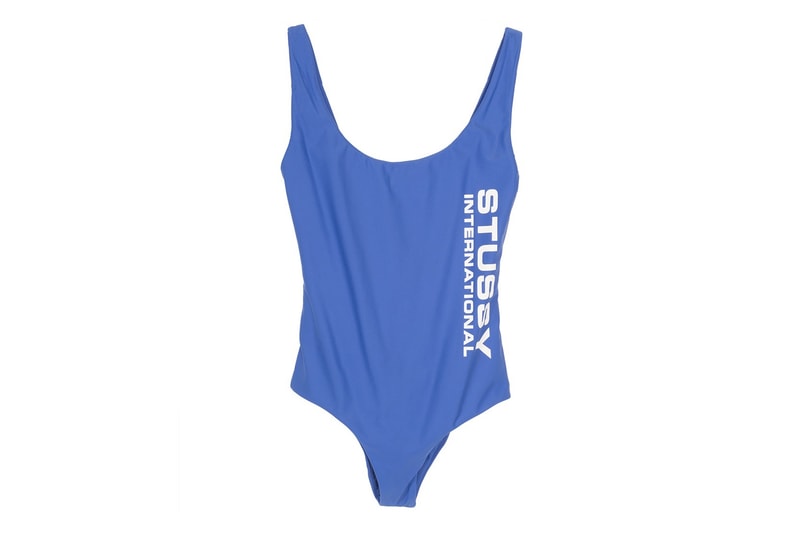 Stussy Women International Wells One Piece Swimsuit Blue