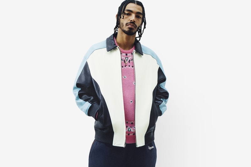Supreme Spring/Summer 2018 Collection Lookbook Jacket White Blue