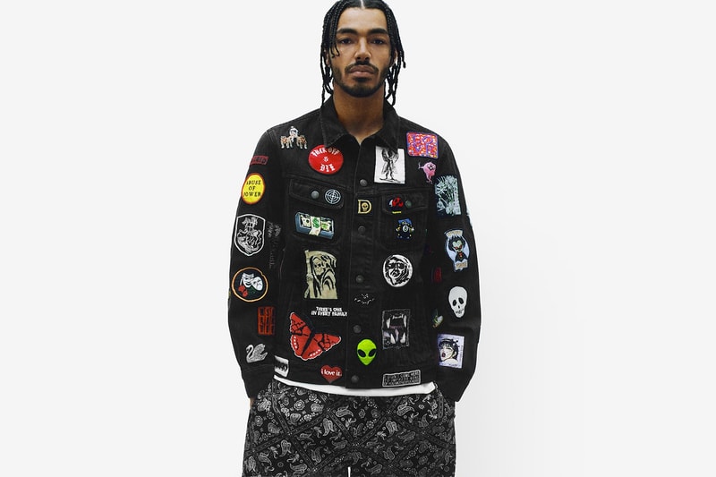 Supreme Spring/Summer 2018 Collection Lookbook Embroidered Jacket Black