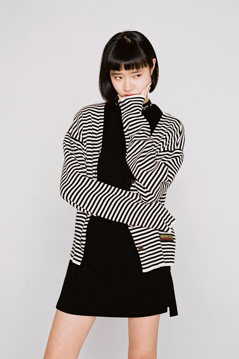 thisisneverthat Spring/Summer 2018 Lookbook Cardigan Black White