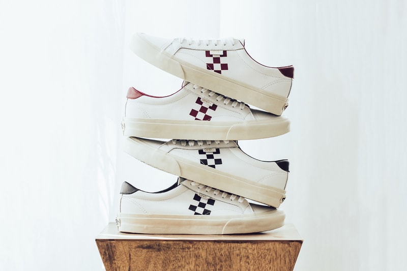 Vans Court Checkered Pack True White Cabernet Black