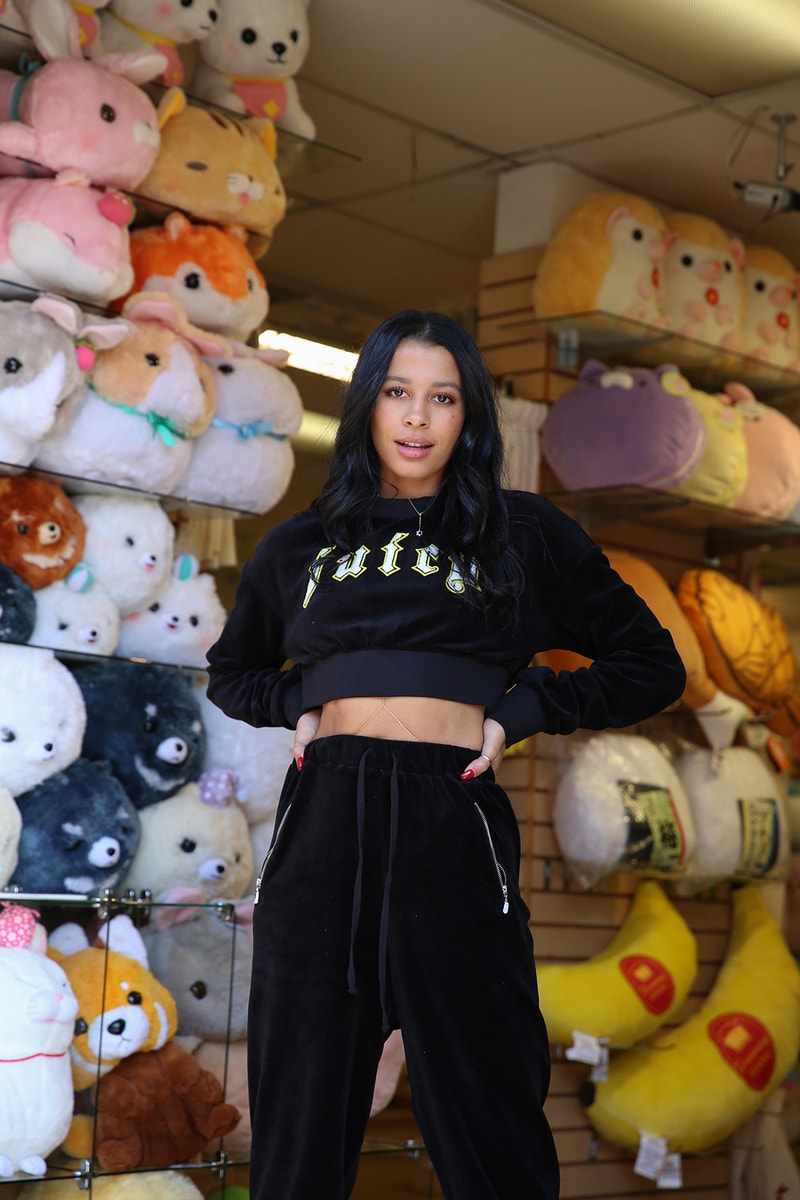 Vfiles Juicy Couture Collection Sami Miro collaboration velour tracksuit bomber jacket t-shirt track pants