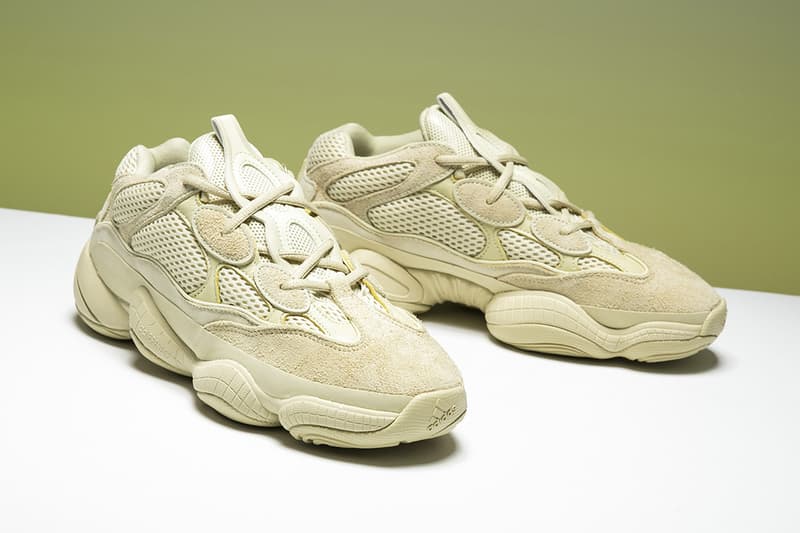adidas gazelle silver green womens Adidas Yeezy 500 Desert Rat 'Super Moon Yellow' (2018)  PUSHAS