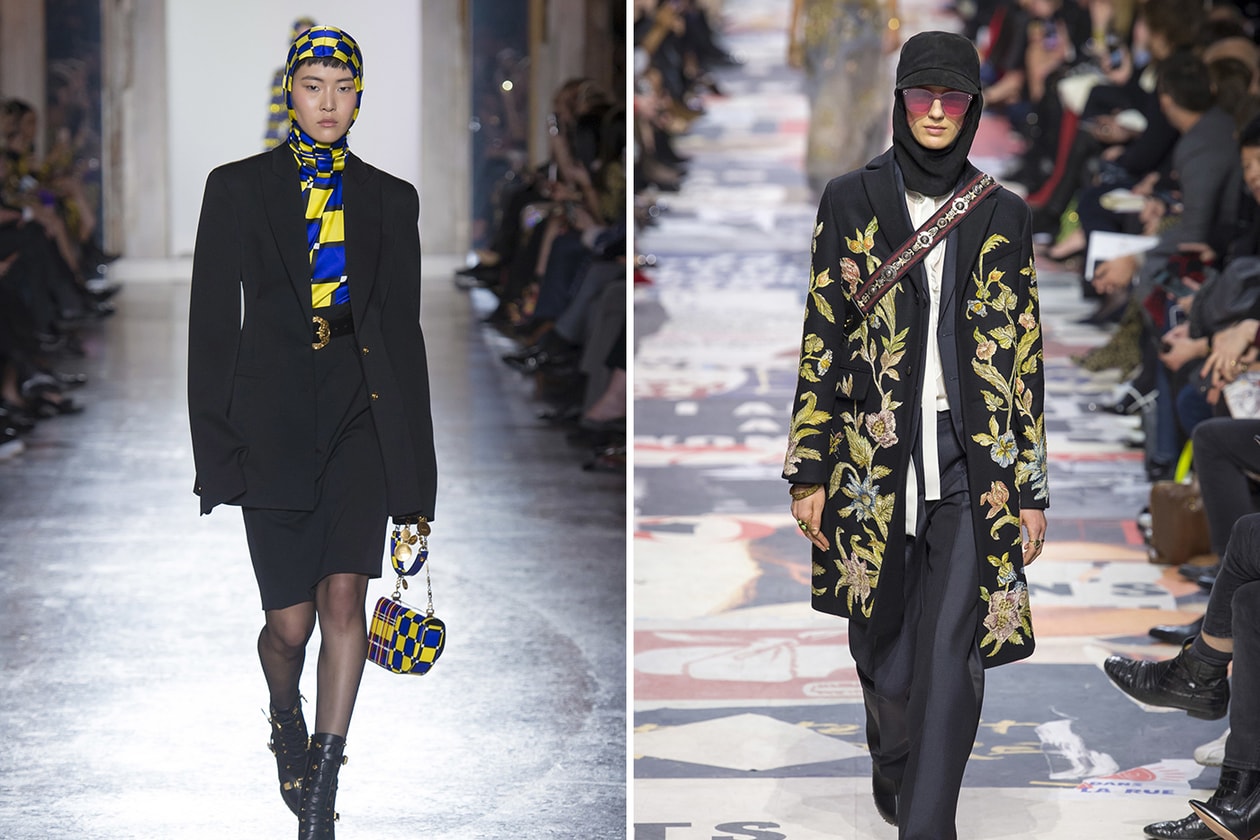 Fall/Winter 2018 Fashion Week Runway Trends Gucci Prada Balenciaga Dior Calvin Klein Raf Simons Versace