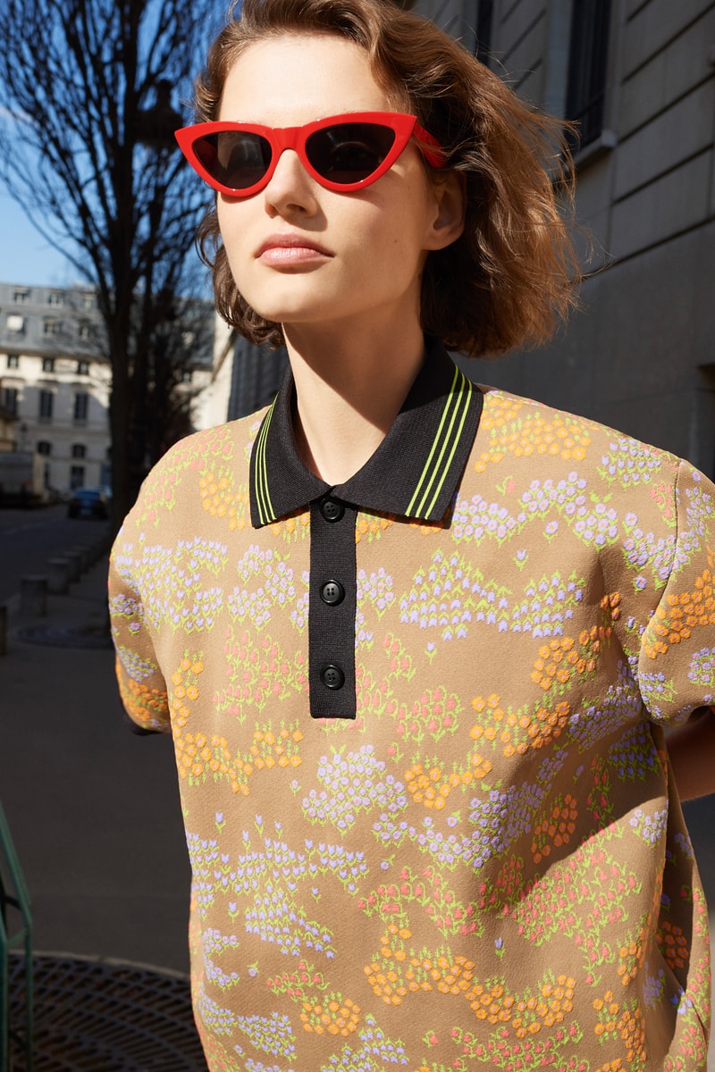 Celine E-Commerce Launch 24 Sevres Floral Polo Sweater Sunglasses Yellow Green Red