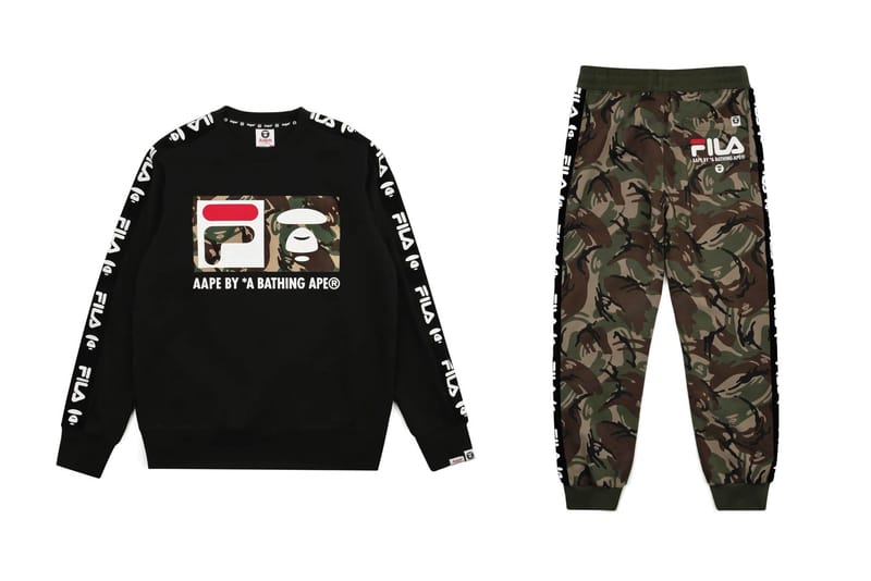 Here's Every Single Item in AAPE by A Bathing Ape x FILA's Camo-Filled Collaboration