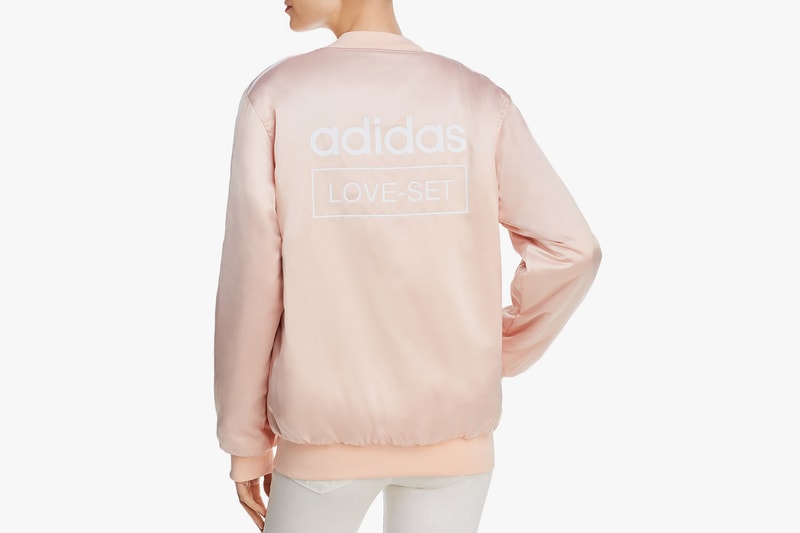 adidas Originals Reversible Floral Bomber Jacket Pink