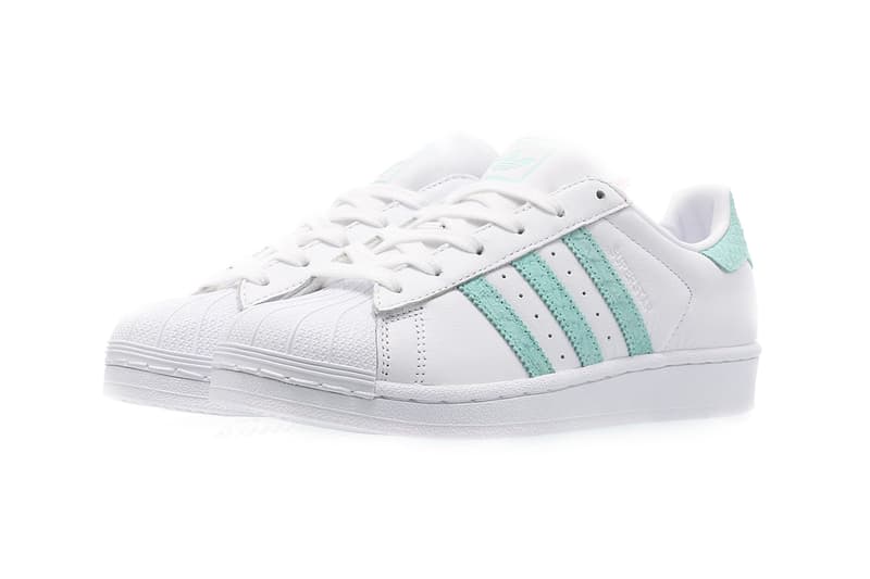 adidas Originals Superstar 80s Mint Green Coral | Hypebae adidas Originals Superstar 80s Mint Green Coral | Hypebae