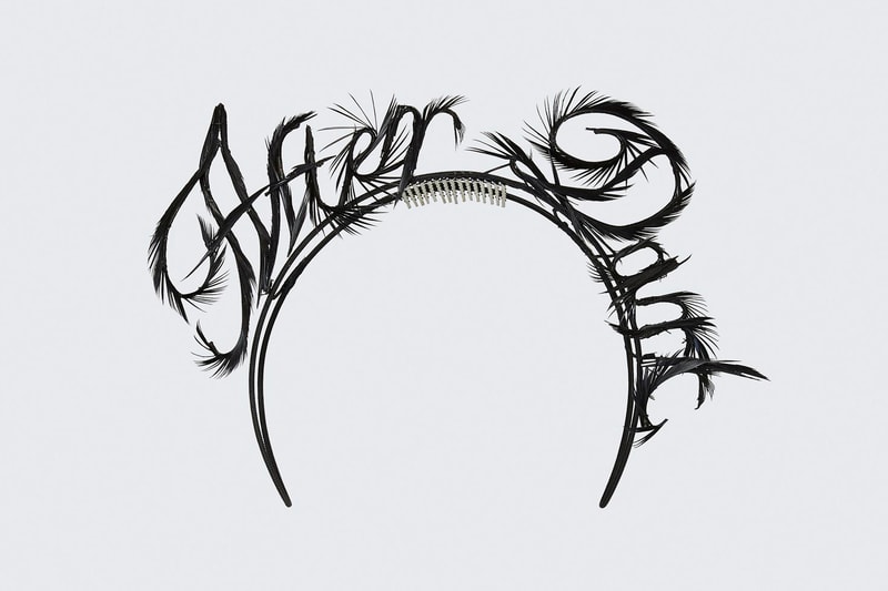 Alexander Wang 6,000 USD Headband Available Now After Party Rhinestone Feather Art Piece Accessory Stephen Jones