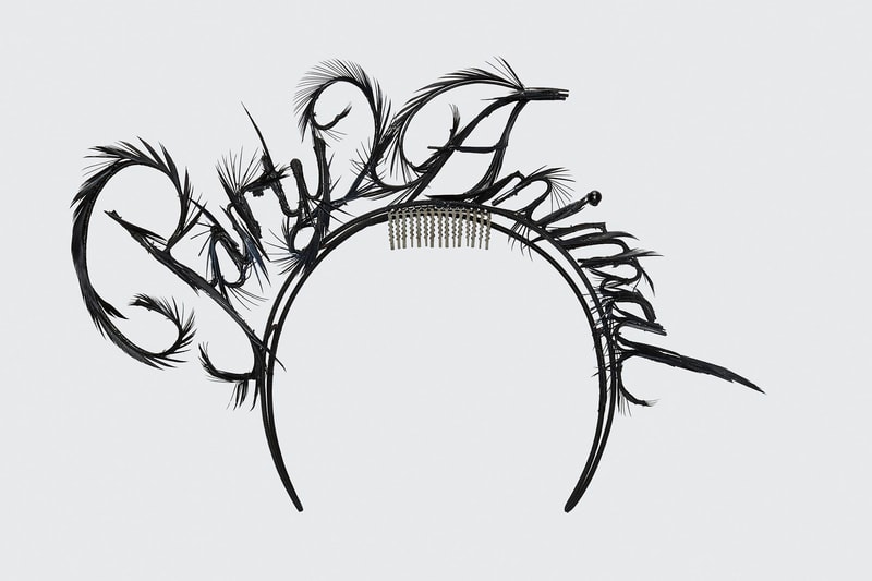 Alexander Wang 6,000 USD Headband Available Now After Party Rhinestone Feather Art Piece Accessory Stephen Jones