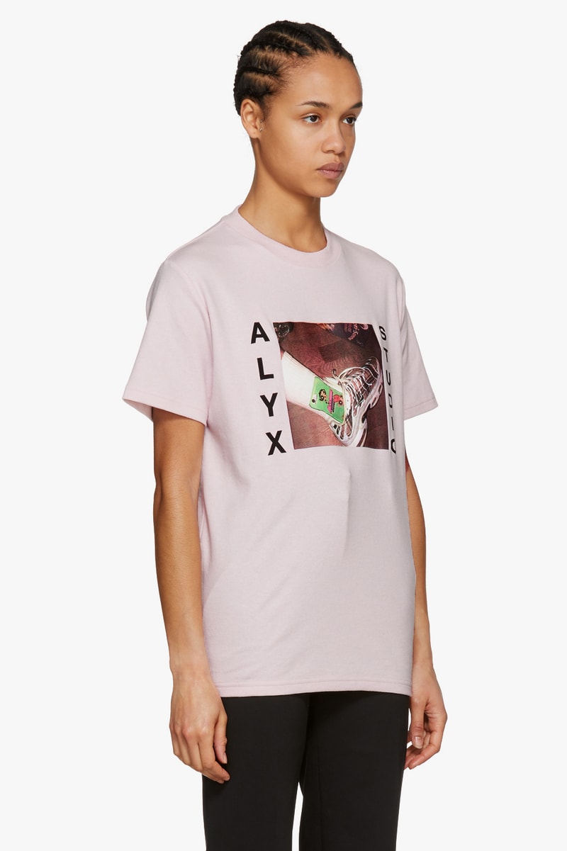 alyx pink shirt powerpuff girls cartoon network nike air max plus matthew williams side view