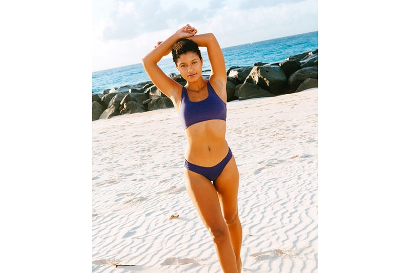 American Apparel Swimwear 2018 Swimsuit Bathing Suit Lookbook Blue