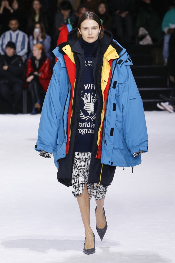Balenciaga Fall/Winter 2018 Paris Fashion Week Demna Gvasalia Menswear Women's Wear Runway Show Layer Charity Donation Collection