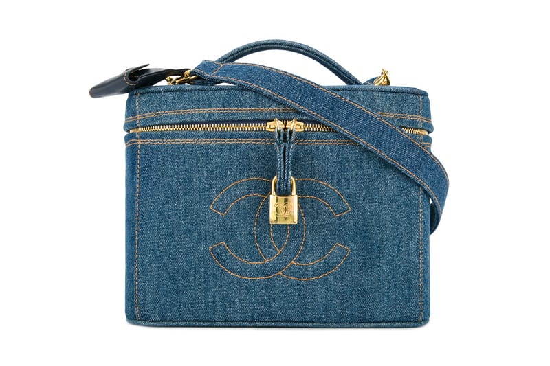 This Vintage Chanel Denim Cosmetics Bag Is a '90s Sweetheart