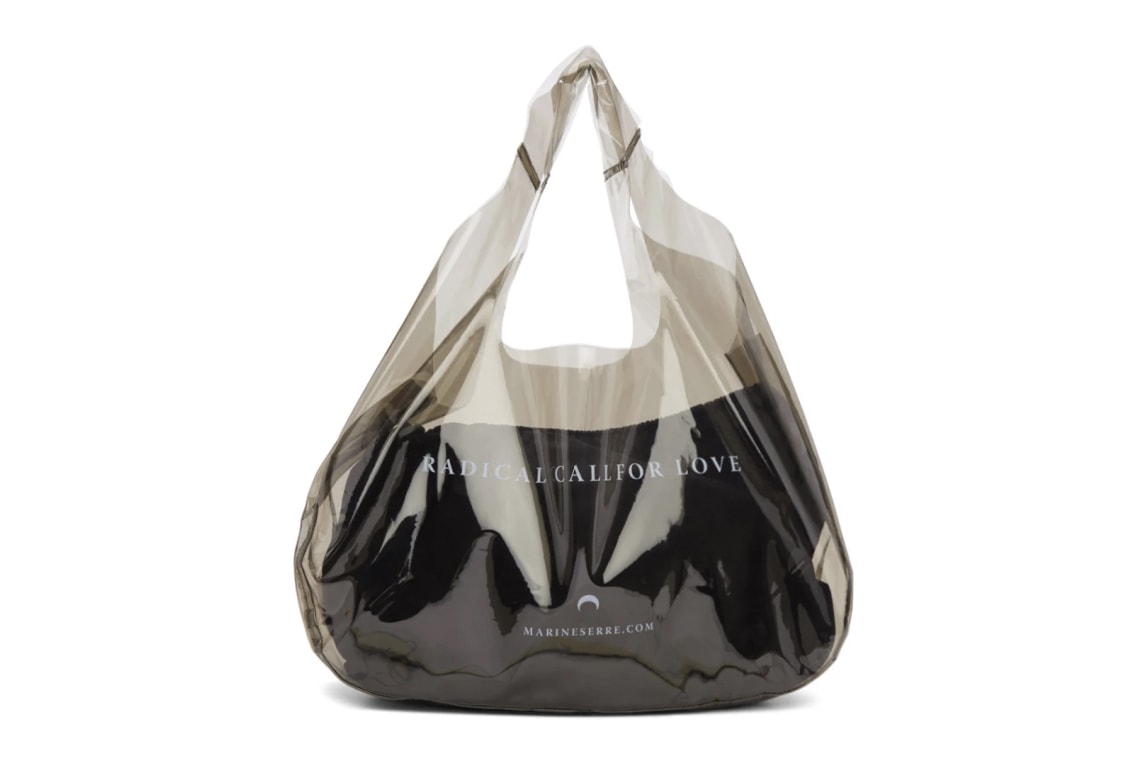 Expensive Designer Plastic Shopper Bags Shopping PVC Transparent Translucent see-through Raf Simons Celine Voo Store Marine Serre CDG Jil Sander COMME des Garcons where to buy