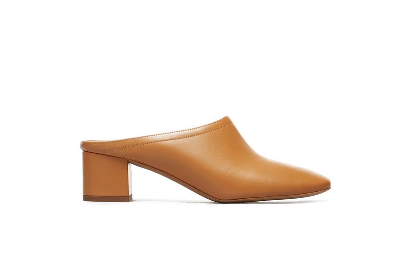 Everlane Everyday Suede Leather Heeled Mules Shoes Footwear Mustard Olive Black Grey Taupe
