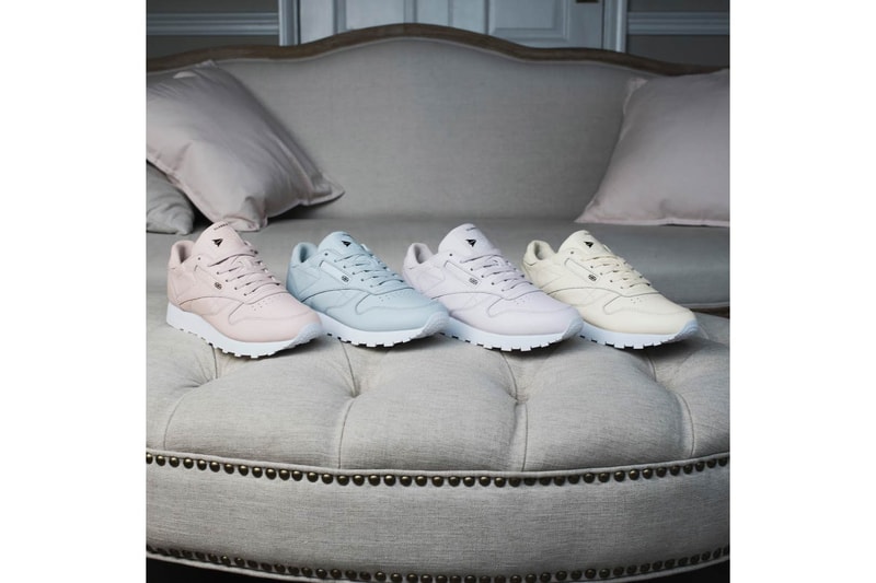 FACE Stockholm Reebok Classic Leather Hazy White Misty Purple Cloudy Blue Muted Pink Lookbook