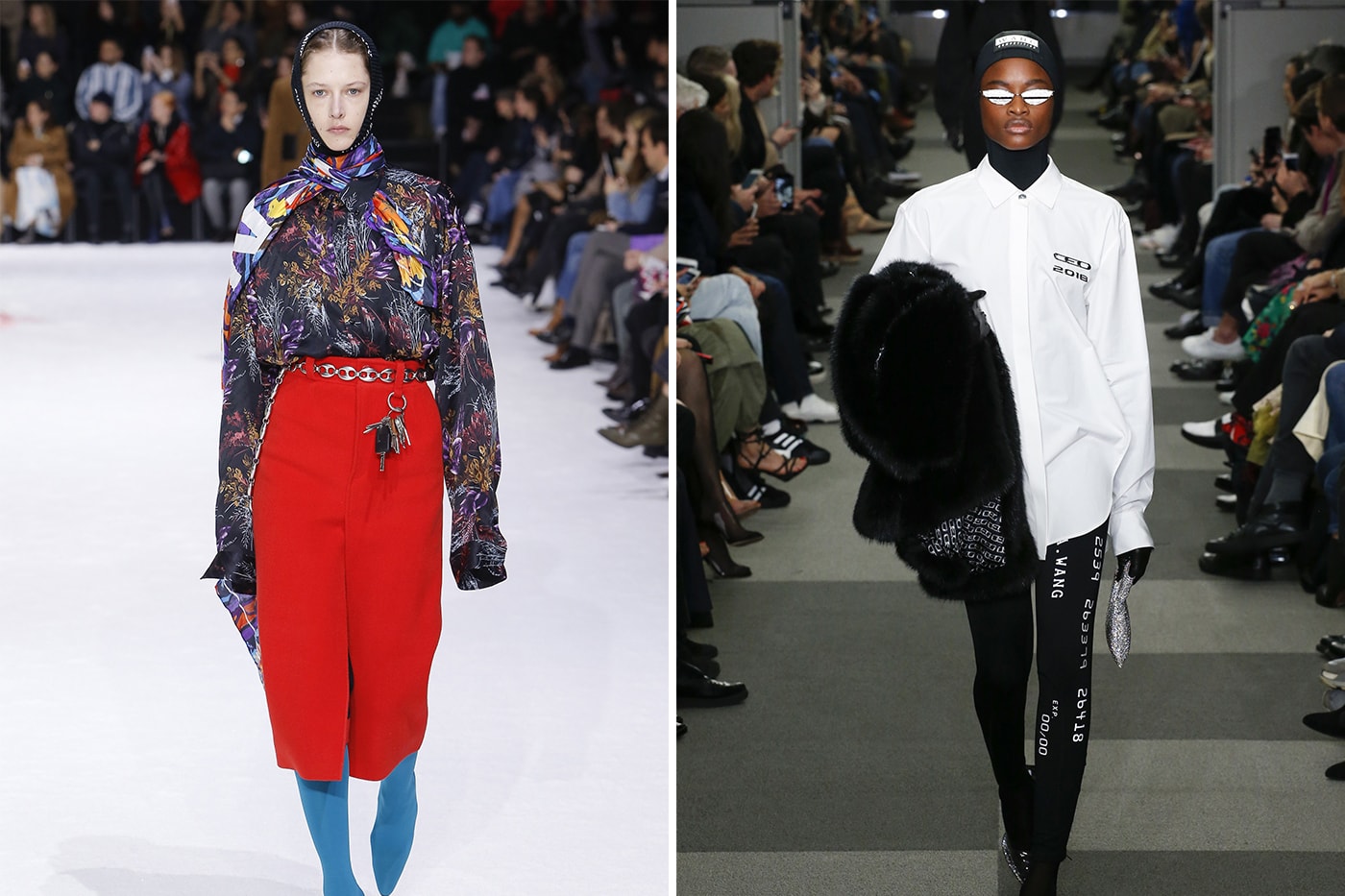 Fall/Winter 2018 Fashion Week Runway Trends Gucci Prada Balenciaga Dior Calvin Klein Raf Simons Versace