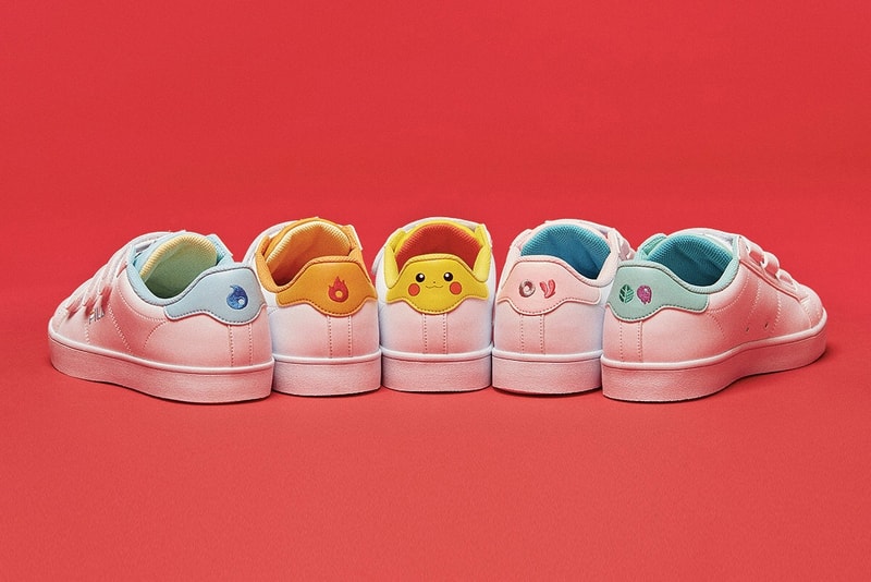 fila korea pokemon fila court deluxe low top velcro pikachu