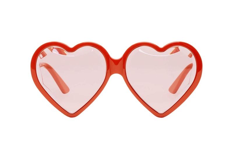 Gucci Heart Sunglasses Red
