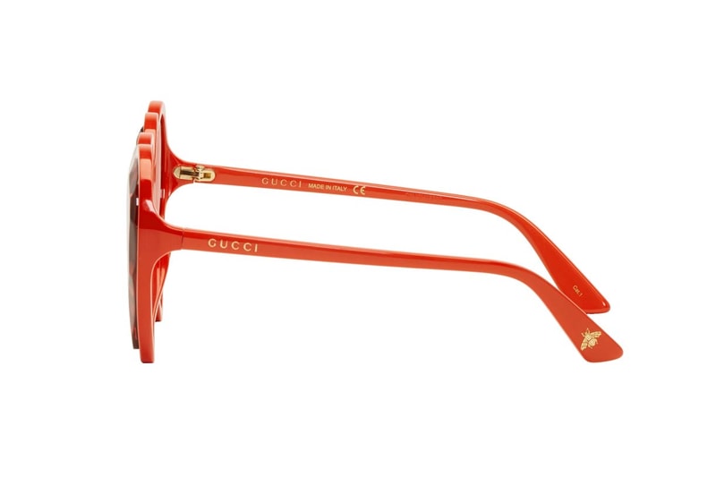Gucci Heart Sunglasses Red