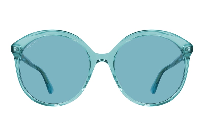 Gucci Monocolor Translucent Retro Sunglasses Vibrant '80s Pink Blue Oversized Where to Buy