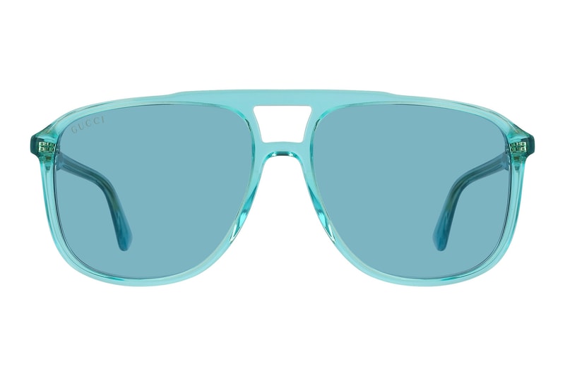 Gucci Monocolor Translucent Retro Sunglasses Vibrant '80s Pink Blue Oversized Where to Buy
