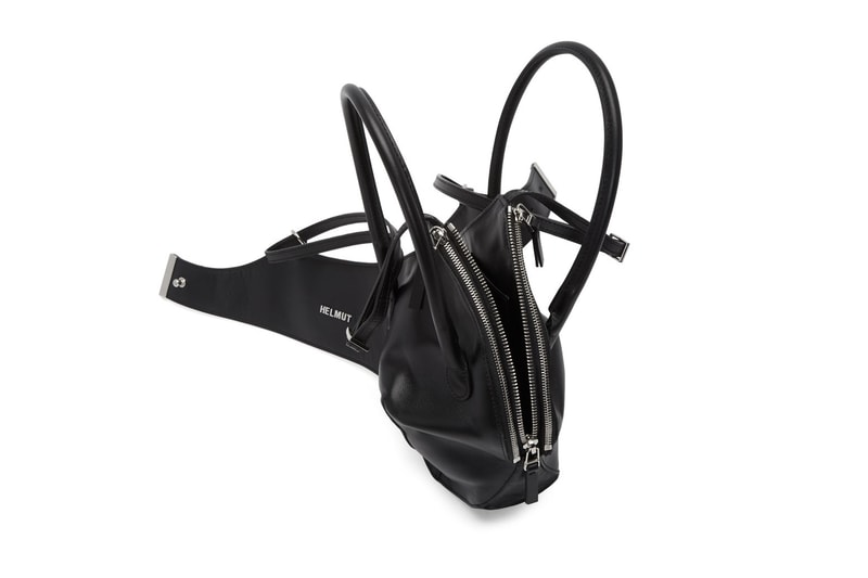 Helmut Lang Shayne Oliver Black Leather Bra Bag Runway Spring Summer 2018