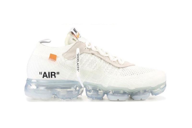 Virgil Abloh Nike Air VaporMax Flyknit White