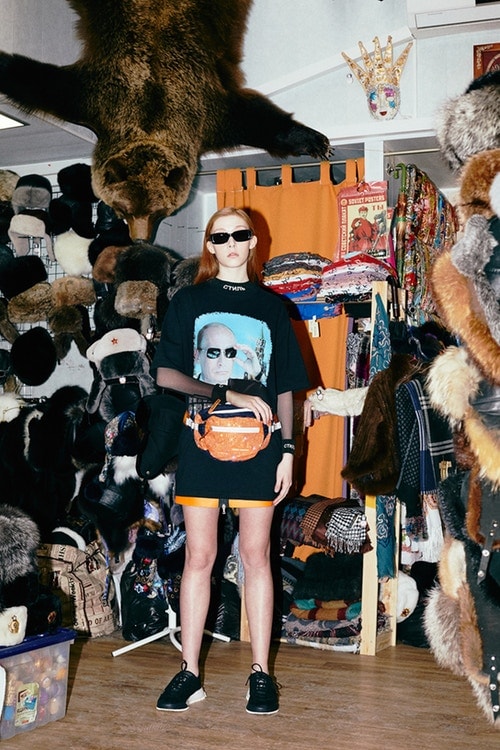 Heron Preston x KM20 Capsule Collection Mr. President T-Shirt Fanny Pack Black Orange
