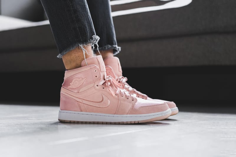 pink satin jordan 1