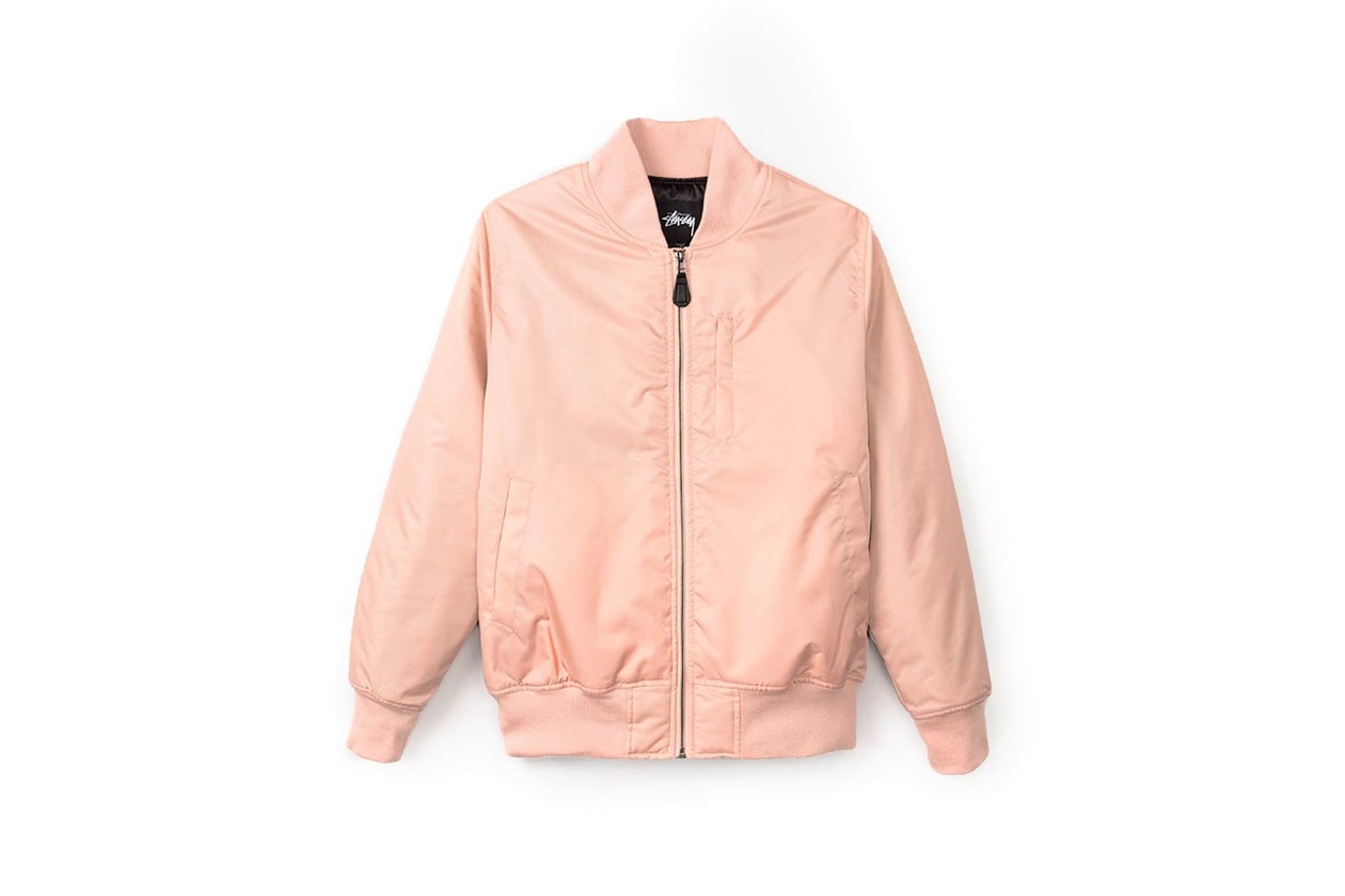 Champion Nylon Logo Jacket Pink