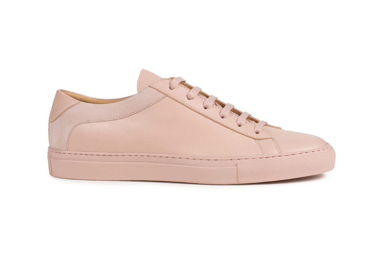 Koio Collective Capri Fiore Pink Sneaker Review Minimalist Minimalism Millennial Pastel Leather Suede Price Where to Buy Release Dusty