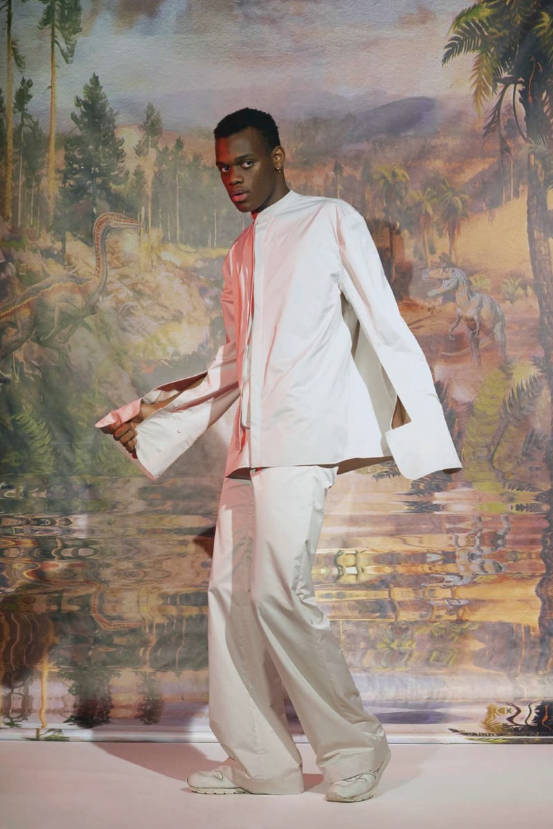 Le Studio Pierre Fall/Winter 2018 Lookbook Collared Shirt Pants White