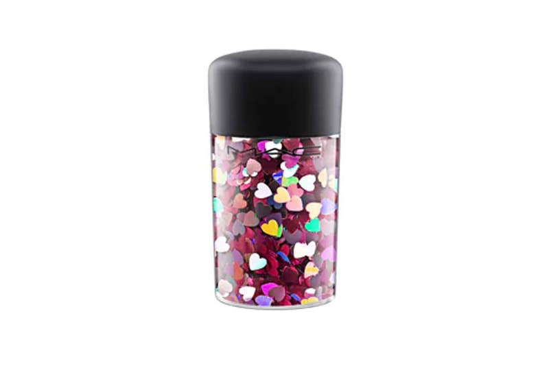 MAC Glitter Pigment Pink Hearts Silver Stars