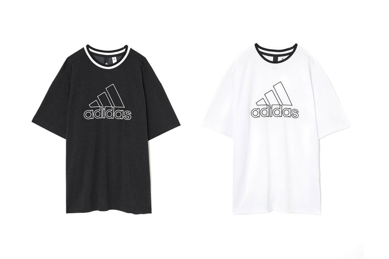 MOUSSY adidas Japan Spring Summer 2018 Collection Big Logo Tee Black White