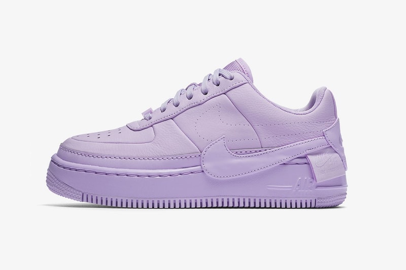 nike air force 1 low jester xx violet mist leather platform side profile purple