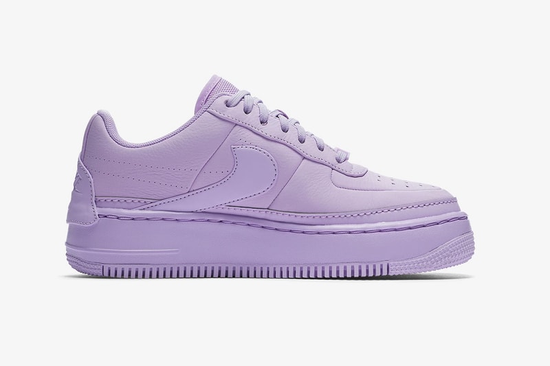 nike air force 1 low jester xx violet mist leather platform middle medial side purple