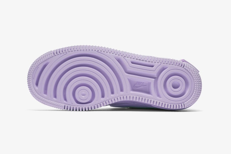 nike air force 1 low jester xx violet mist leather platform bottom outsole purple tread