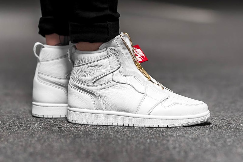 Nike Air Jordan 1 Hi Zip White