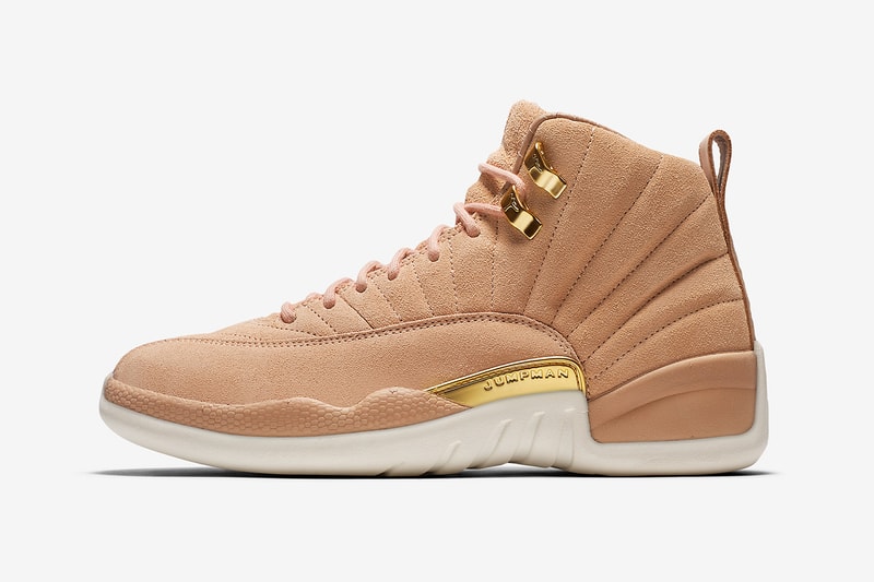 air jordan 12 womens exclusive vachetta tan nike side profile