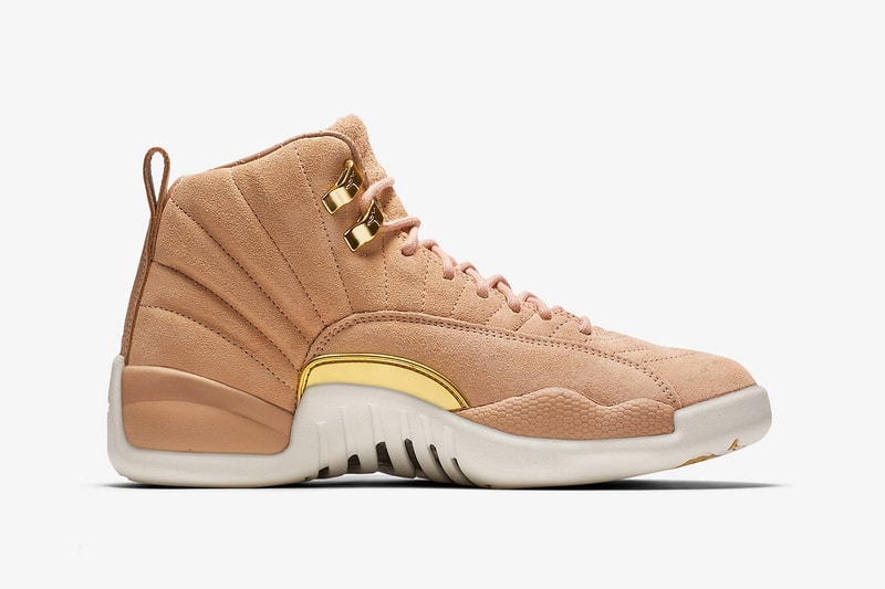air jordan 12 womens exclusive vachetta tan nike side profile middle medial