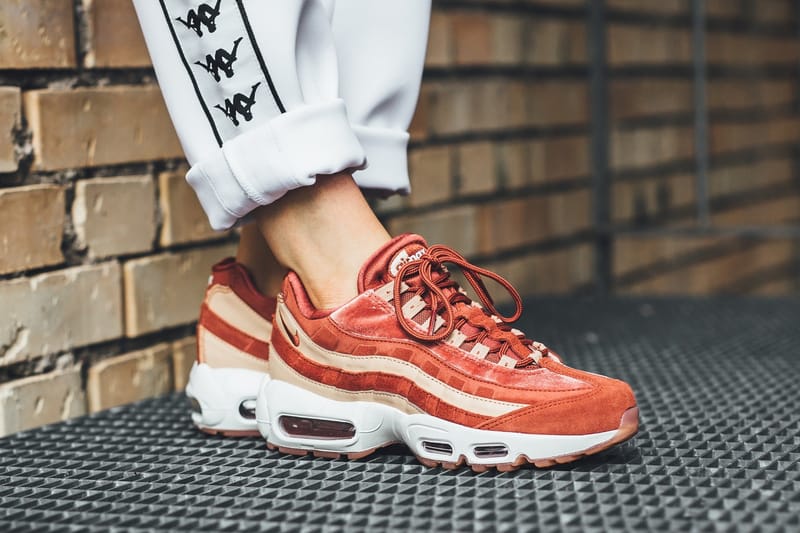 The Nike Air Max 95 LX Gets Covered in "Dusty Peach" Velvet
