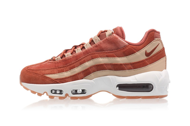 Nike Air Max 95 Dusty Peach Bio Biege Velvet Suede Leather Pink Orange Coral