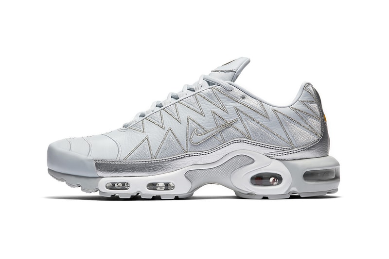nike air max plus mens womens unisex metallic silver zig zag pattern grey pure platinum where to buy sneakersnstuff